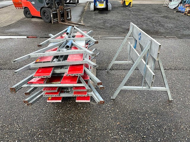 8x visser & visser afzetbord 150cm met voeten - afbeelding 4 van  6