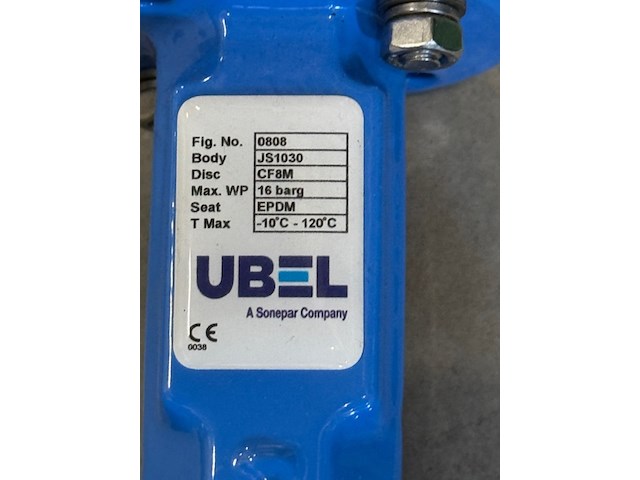 8x vlinderklepafsluiter ubel, 0808, blauw - afbeelding 3 van  4