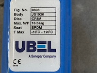 8x vlinderklepafsluiter ubel, 0808, blauw - afbeelding 3 van  4