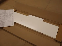 8x wandplank met handdoekhouder, wit - afbeelding 5 van  5