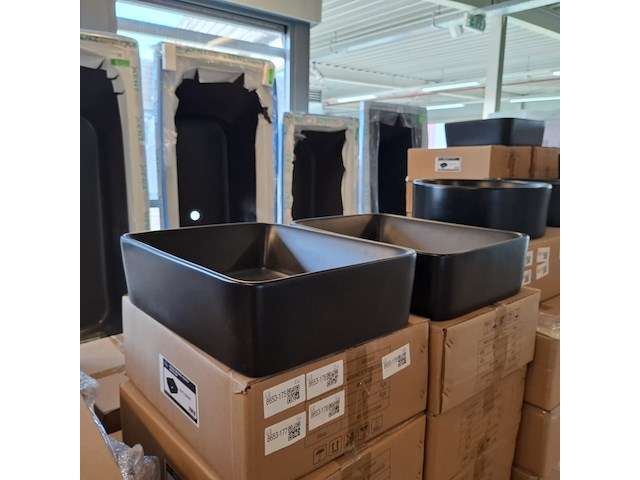 8x waskom best design, roveto, mat zwart - afbeelding 1 van  7