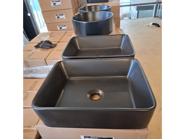 8x waskom best design, roveto, mat zwart - afbeelding 4 van  7