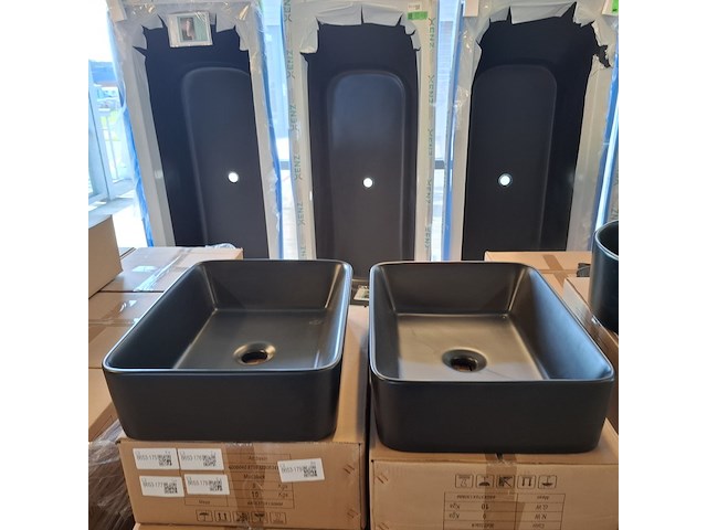 8x waskom best design, roveto, mat zwart - afbeelding 5 van  7