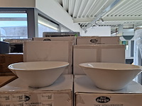 8x waskom best design, taps, glans wit - afbeelding 1 van  6