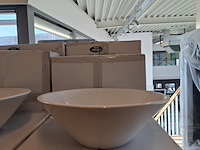 8x waskom best design, taps, glans wit - afbeelding 3 van  6