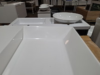 8x wastafel cortona, glans wit - afbeelding 4 van  8