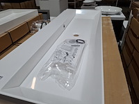 8x wastafel cortona, glans wit - afbeelding 5 van  8