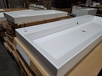 8x wastafel cortona, glans wit - afbeelding 4 van  9