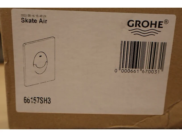 8x wc bedieningsplaat grohe, skate air, alpinewit - afbeelding 2 van  8