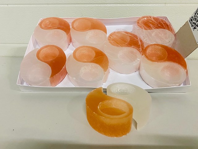 8x yin-yang sets waxinelichthouders - afbeelding 1 van  5