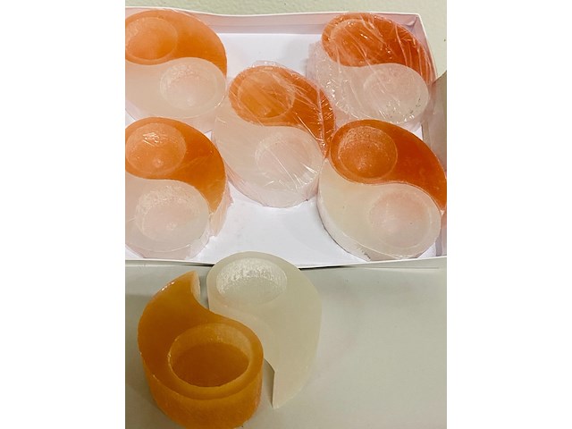 8x yin-yang sets waxinelichthouders - afbeelding 4 van  5