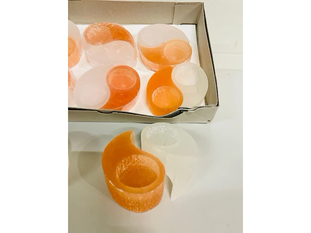 8x yin-yang sets waxinelichthouders - afbeelding 2 van  4