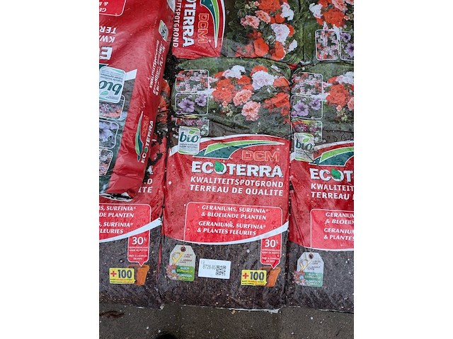 8x zak potgrond a 30 liter dcm, ecoterra - afbeelding 2 van  6