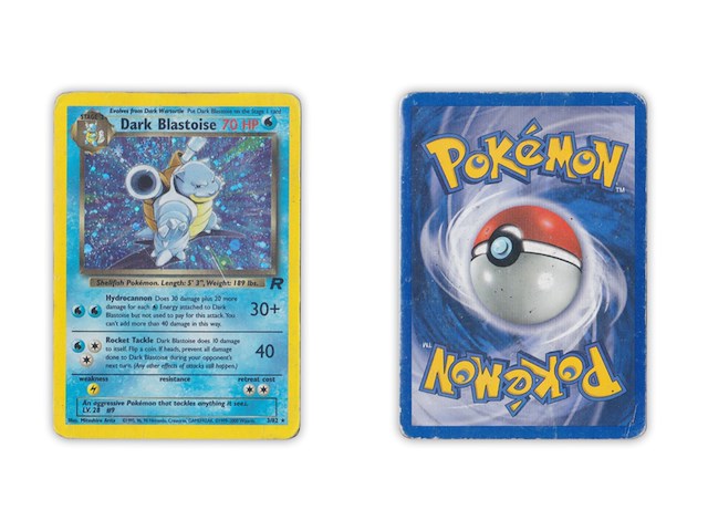 8x zeldzame pokémon kaart, ir/promos/holo, (o.a. vintage dark blastoise) - afbeelding 2 van  8