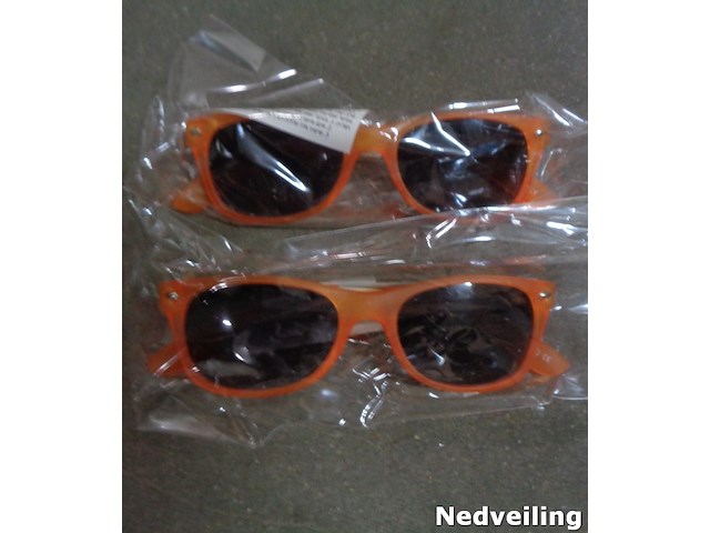 8x zonnebril oranje - afbeelding 3 van  3
