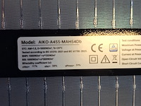 8x zonnepaneel aiko, aiko-a455-mah54db, 475w - afbeelding 12 van  16