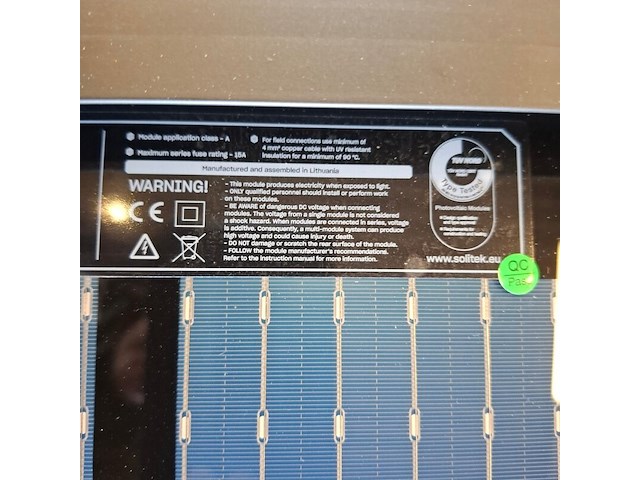8x zonnepaneel solitek, blackstar 370w - afbeelding 4 van  7