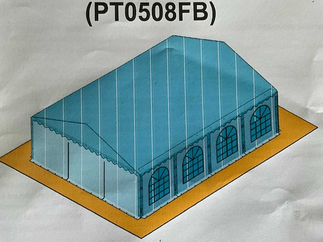 8x5x3 meter - 380 gram - partytent - afbeelding 12 van  13