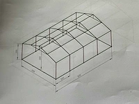 8x5x3 meter - 380 gram - partytent - afbeelding 11 van  13