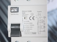 9 aardlekschakelaars ekl6-100b. 32a. 30ma. 1-polig. - afbeelding 2 van  2