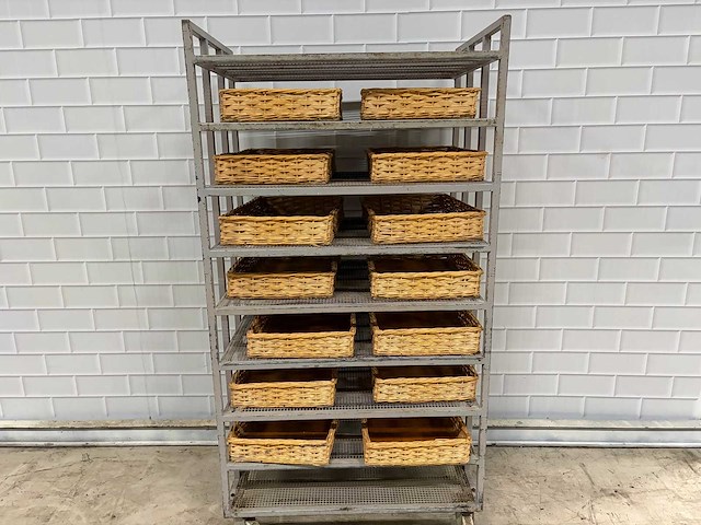 9 delige - afkoelwagen met 14 x broodmand - afbeelding 1 van  5