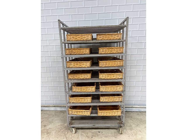 9 delige - afkoelwagen met 14 x broodmand - afbeelding 2 van  5