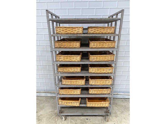 9 delige - afkoelwagen met 14 x broodmand - afbeelding 3 van  5