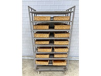 9 delige - afkoelwagen met 14 x broodmand - afbeelding 3 van  5