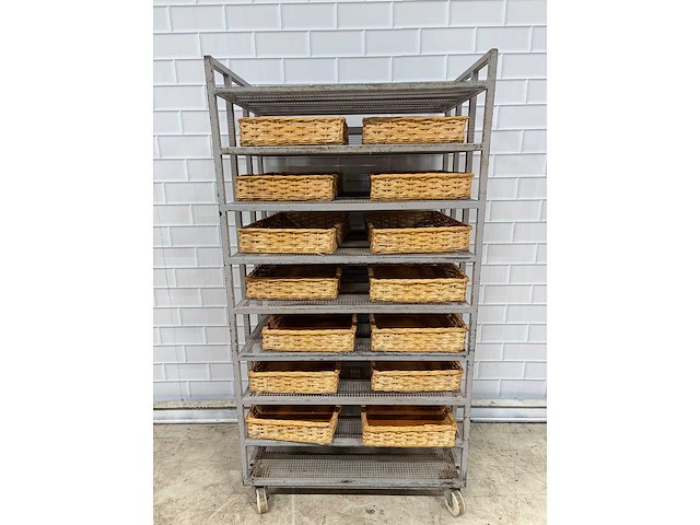 9 delige - afkoelwagen met 14 x broodmand - afbeelding 4 van  5