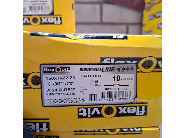 9 doos a 10 stuks afbraamschijf flexovit, 150x7,0x22,23 - afbeelding 3 van  4