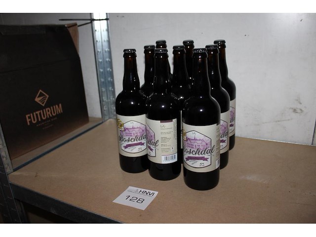 9 flessen boschdal quadrupel 0,75l. - afbeelding 1 van  2