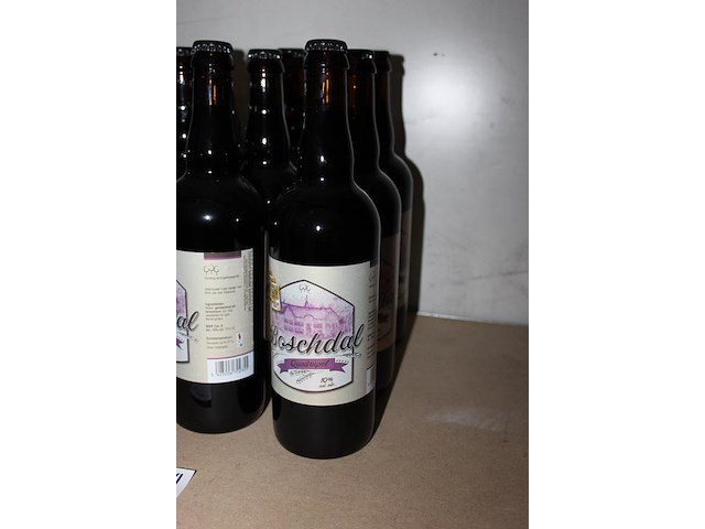 9 flessen boschdal quadrupel 0,75l. - afbeelding 2 van  2