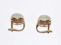 9 kt geelgouden oorbel met 0,82 cts natuurlijke diamant - afbeelding 2 van  7
