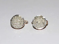 9 kt geelgouden oorbel met 0,82 cts natuurlijke diamant - afbeelding 3 van  7