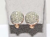 9 kt geelgouden oorbel met 0,82 cts natuurlijke diamant - afbeelding 4 van  7