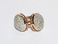 9 kt geelgouden oorbel met 0,82 cts natuurlijke diamant - afbeelding 5 van  7