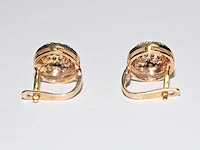 9 kt geelgouden oorbel met 0,82 cts natuurlijke diamant - afbeelding 7 van  7