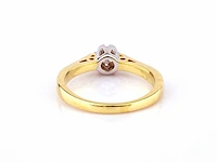 9 kt geelgouden ring met natuurlijke diamant - afbeelding 5 van  5
