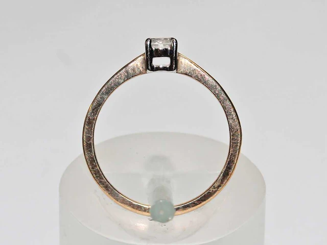 9 kt geelgouden ring met natuurlijke diamant - afbeelding 7 van  7