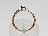 9 kt geelgouden ring met natuurlijke diamant - afbeelding 7 van  7
