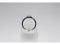 9 kt witgouden ring met natuurlijke diamant - afbeelding 6 van  9