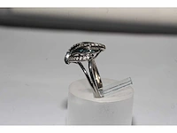 9 kt witgouden ring met natuurlijke diamant - afbeelding 6 van  9