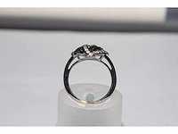 9 kt witgouden ring met natuurlijke diamant - afbeelding 7 van  9