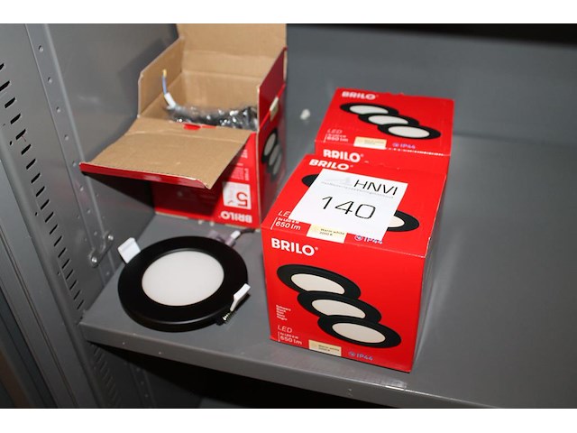 9 led spots. 6w. 230v. - afbeelding 1 van  3
