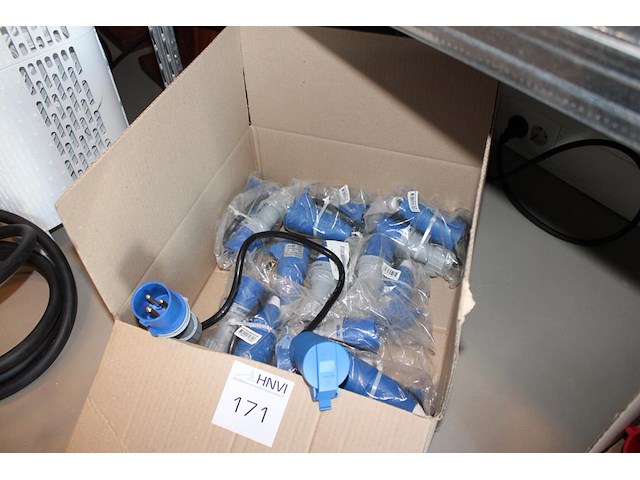 9 verloopkabels cee16 blauw naar schuco. - afbeelding 2 van  2