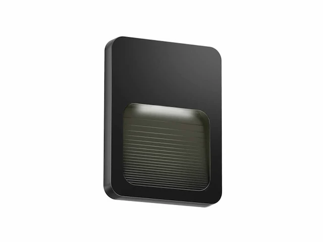 9 x led wall trap wand spots zwart ip54 - afbeelding 1 van  7