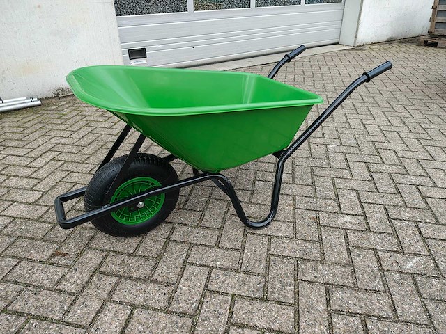 90 liter - kruiwagen groen - afbeelding 1 van  4