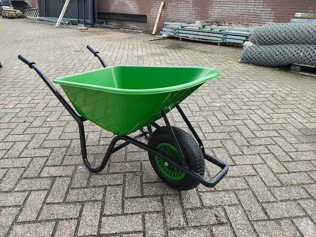 90 liter - kruiwagen groen - afbeelding 4 van  4