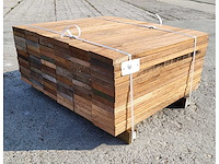 90 x guyana teak planken 25 x 140mm , lengte 65cm - afbeelding 1 van  6
