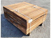 90 x guyana teak planken 25 x 140mm , lengte 65cm - afbeelding 4 van  6